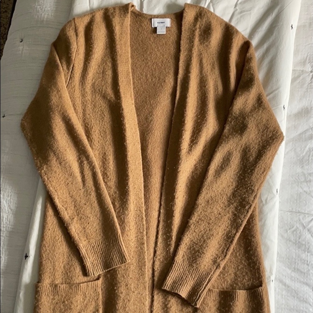 S Old navy long tan cardigan!